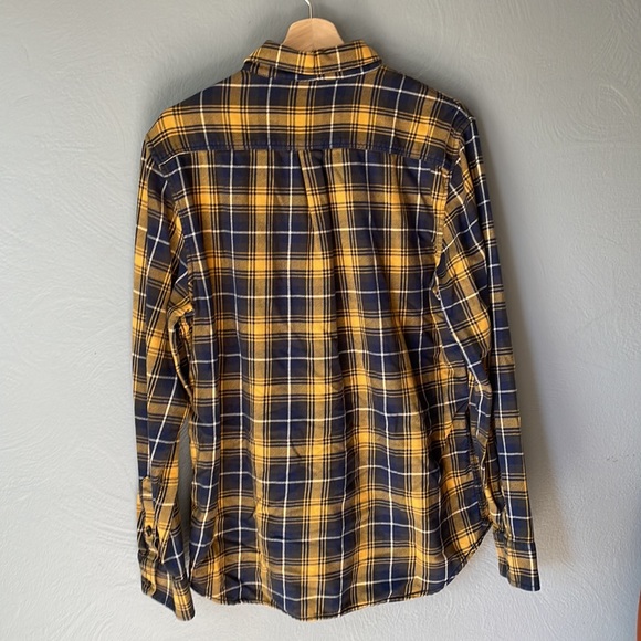 Vans Yellow/Navy Flannel Size Medium - Picture 3 of 4